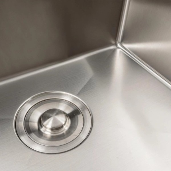 Фото - Мойка кухонная Platinum 78x43 L Handmade (два отверстия, круглый сифон 3,0/0,8)