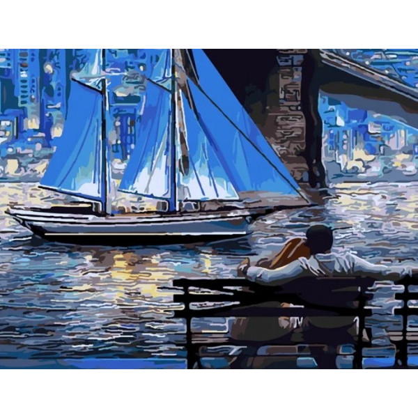 Фото - Картина по номерам Strateg Бруклинский мост 40x50 см (SY6185)