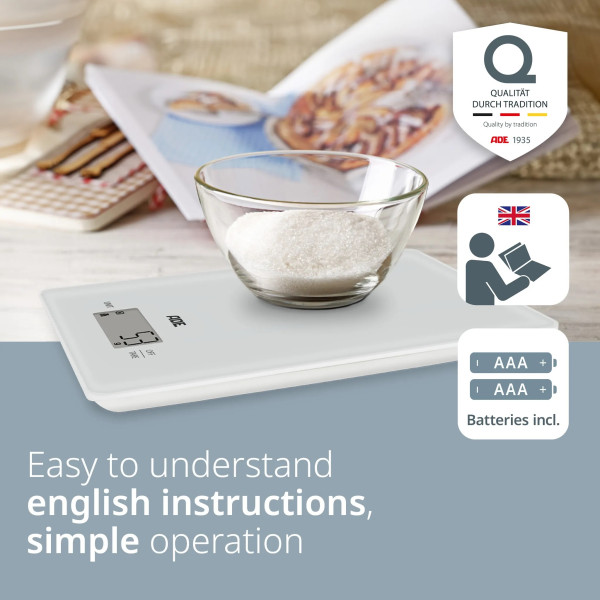 Фото - Ваги кухонні ADE Julia KE2306-1 White