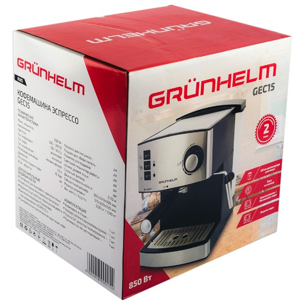 Фото - Кофеварка рожковая Grunhelm GEC15
