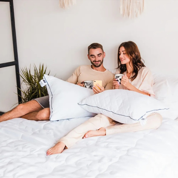 Фото - Подушка стандартная MirSon шерстяная 1219 Royal Pearl Premium Средняя 50х70 см (2200001517745)