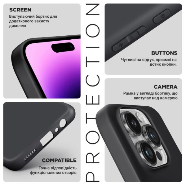 Фото - Чохол для смартфону Armorstandart Matte Slim Fit for Samsung A08 4G Camera cover Black (ARM92509)