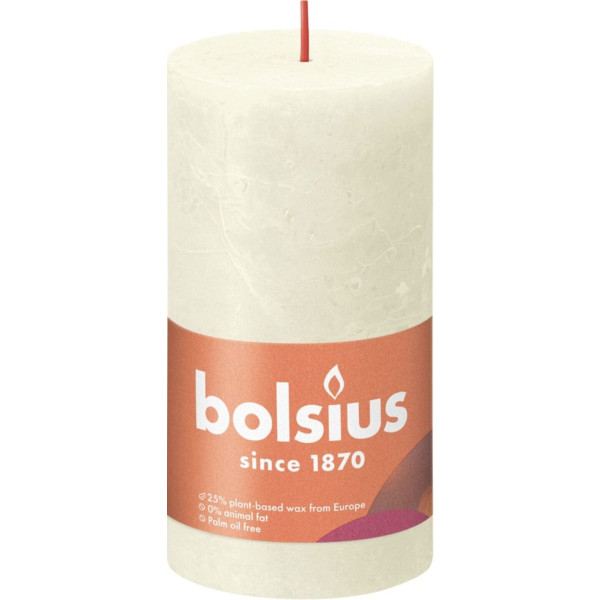 Фото - Свічка декоративна Bolsius SHINE 130/68 перлинна (790305)