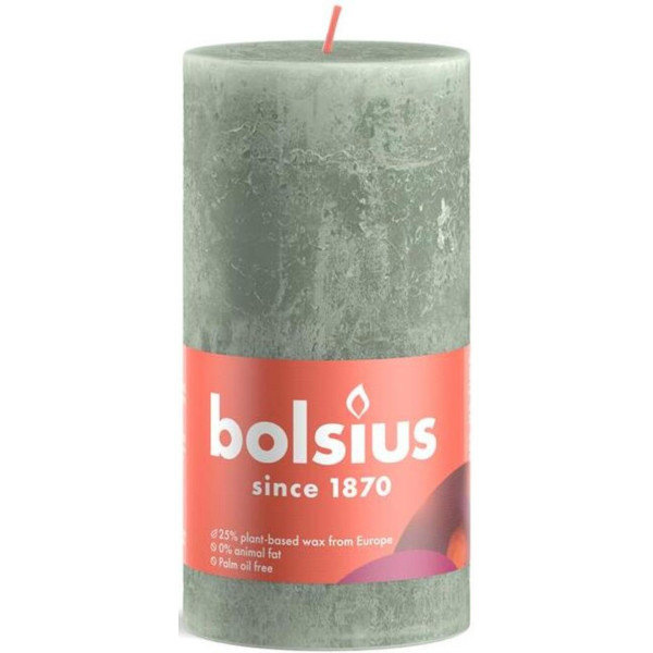 Фото - Свічка декоративна Bolsius SHINE 130/68 нефрит (790368) Фото - Свічка декоративна Bolsius SHINE 130/68 нефрит (790368)