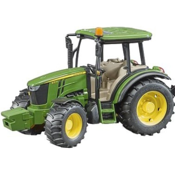Фото - Наземна будівельна техніка BRUDER Трактор John Deere з причіпом (02108)