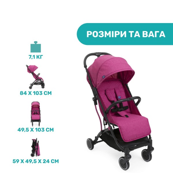 Фото - Коляска прогулянкова Chicco Trolleyme Stroller (79865.62)