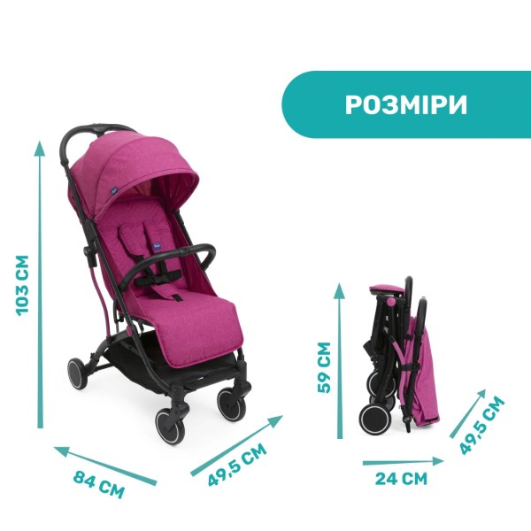 Фото - Коляска прогулянкова Chicco Trolleyme Stroller (79865.62)