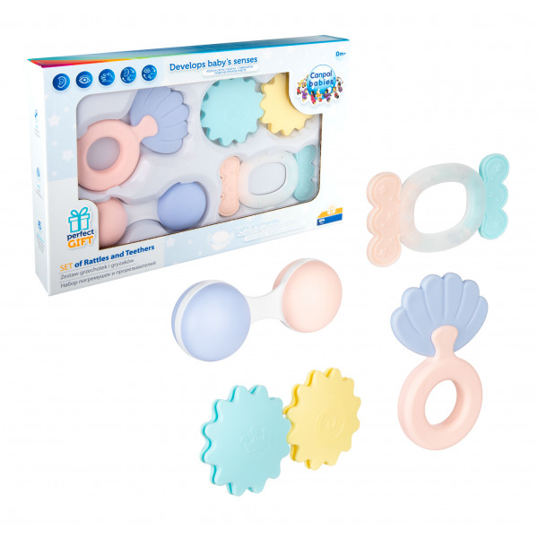 Фото - Брязкальце Набір Canpol babies Pastel (79/401)