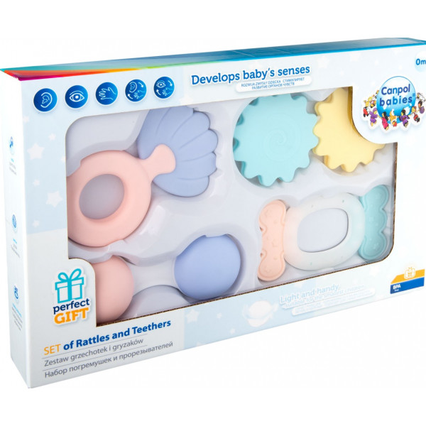 Фото - Брязкальце Набір Canpol babies Pastel (79/401)
