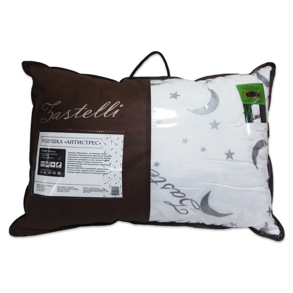 Фото - Подушка стандартна Zastelli Антистрес 50x70 см біла (16480)