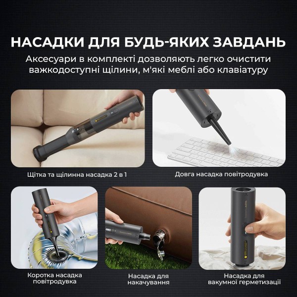 Фото - Пылесос ручной для автомобиля Mova Portable Vortex 4 в 1 (MDV001)