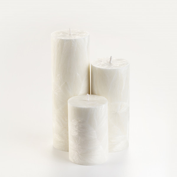 Фото - Свічка декоративна CandlesBio циліндр 70/200 мм Білий (WP00 70/200)