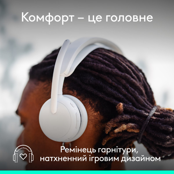 Фото - Гарнітура бездротова Logitech Zone Wireless 2 ES Off-White (981-001508)
