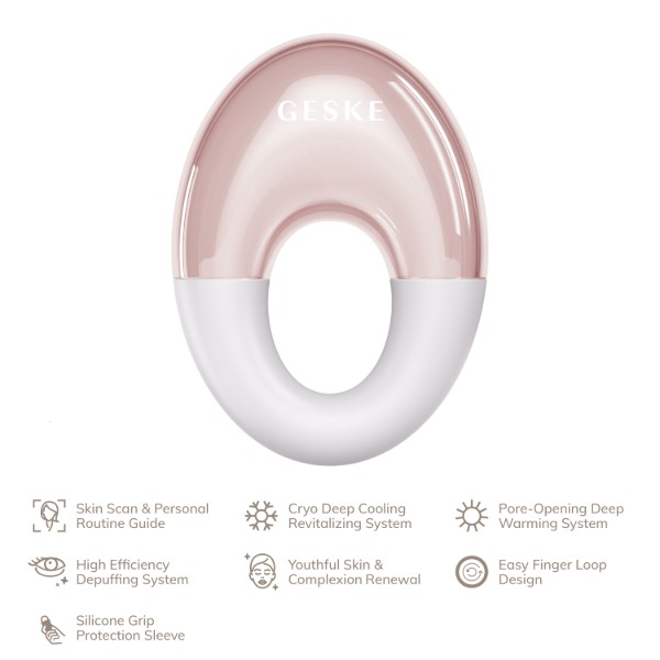 Фото - Массажер для глаз GESKE Cool & Warm Eye Massager 7 в 1 пудровый( GK000702SL01)