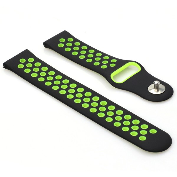 Фото - Ремешок для смарт-часов BeCover Nike Style for Xiaomi Amazfit Bip/Bip Lite/Bip S Lite/GTR 42mm/GTS/TicWatch S2/TicWatch E Black-Green (705703)