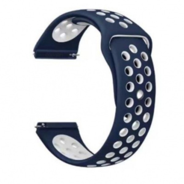 Фото - Ремінець для смарт-годинника BeCover Nike Style for Xiaomi Amazfit Bip/Bip Lite/Bip S Lite/GTR 42mm/GTS/TicWatch S2/TicWatch E Blue-White (705707)