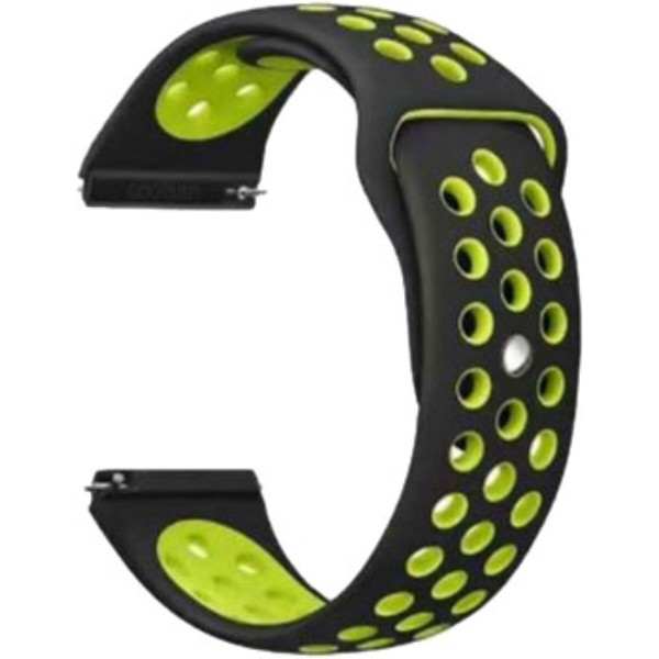 Фото - Ремешок для смарт-часов BeCover Nike Style for Xiaomi iMi KW66/Mi Watch Color/Haylou LS01/LS02/Haylou Smart Watch Solar LS05 Black-Yellow (705805)