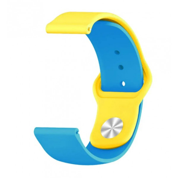 Фото - Ремінець для смарт-годинника BeCover набір Ukrainian Freedom for Honor MagicWatch 2 (22mm)/Huawei Watch 3 Pro Classic 46mm Yellow-Blue (707825)