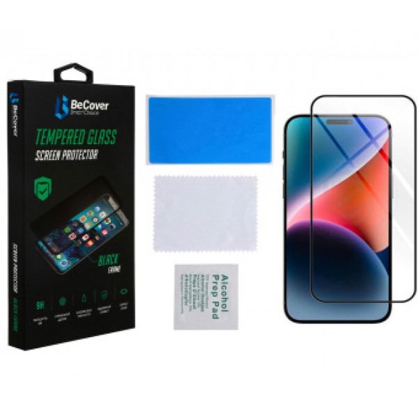 Фото - Захисне скло для смартфону BeCover for Apple iPhone 14 Pro Black (707968)