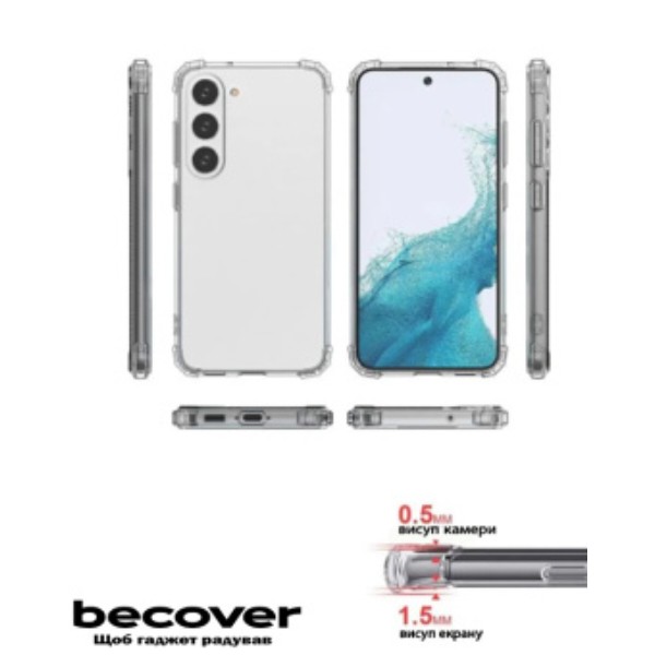 Фото - Чохол для смартфону BeCover Anti-Shock for Samsung Galaxy S23 Plus SM-S916 Clear (708926)