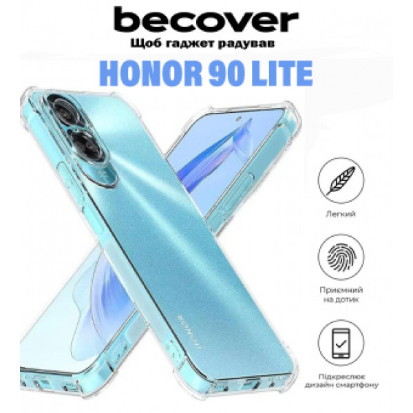 Фото - Чохол для смартфону BeCover Anti-Shock for Honor 90 Lite Clear (710844)