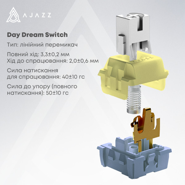 Фото - Клавіатура бездротова ігрова Ajazz AK820 MAX PLUS (AK820MAX-DD-BWD)