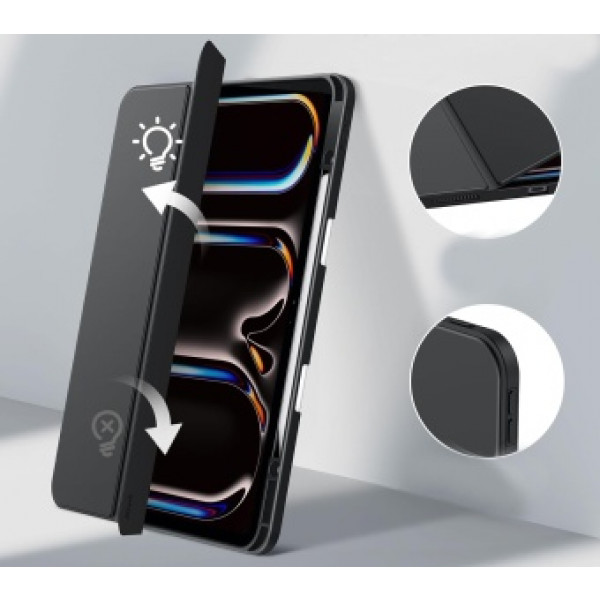 Фото - Чохол для планшету BeCover Soft Edge TPU з кріпленням Apple Pencil for Apple iPad Pro 13'' M4 2024 Black (711717)