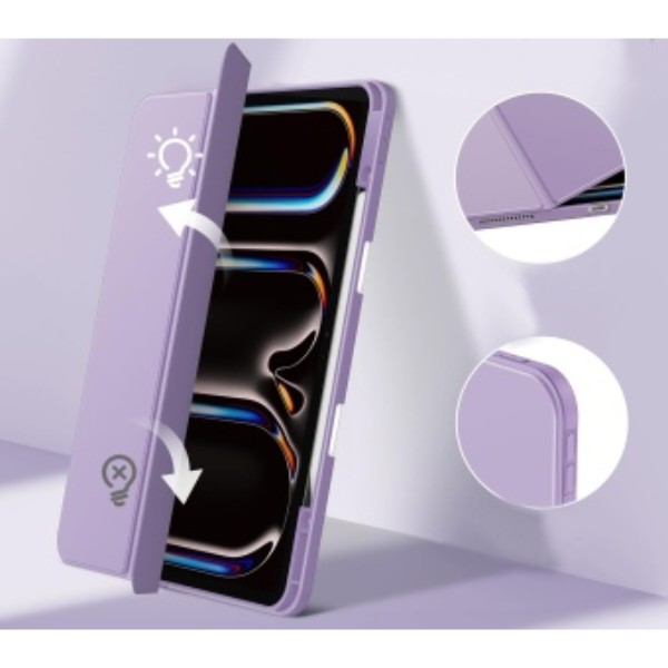 Фото - Чехол для планшета BeCover Soft Edge TPU с креплением Apple Pencil for Apple iPad Pro 13'' M4 2024 Purple (711719)