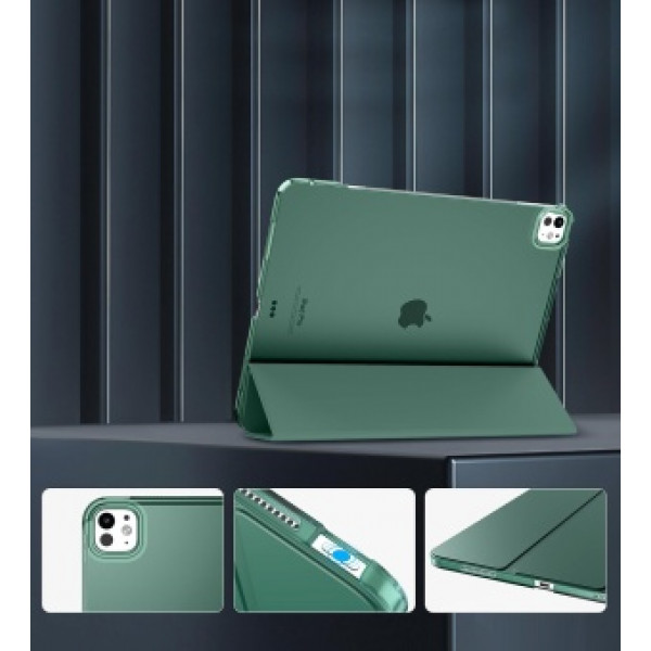 Фото - Чохол для планшету BeCover Tri Fold Hard for Apple iPad Pro 13'' M4 2024 Dark Green (711731)