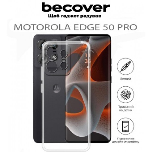Фото - Чехол для смартфона BeCover for Motorola Edge 50 Pro Transparancy (711757)