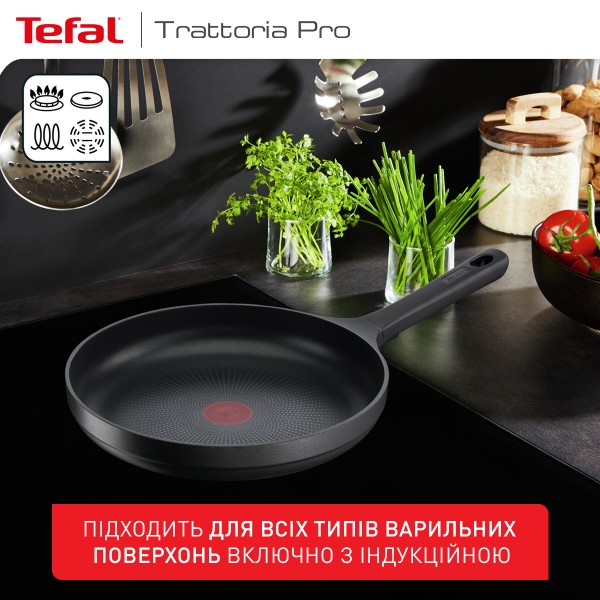 Фото - Сковорода универсальная Tefal Trattoria Pro 28 см (G6120644)