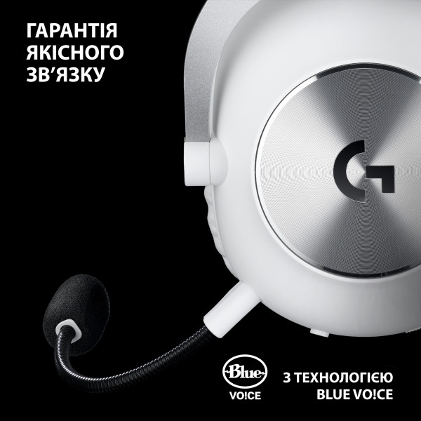 Фото - Гарнитура беспроводная игровая Logitech G PRO X 2 LightSpeed Wireless White (981-001269)