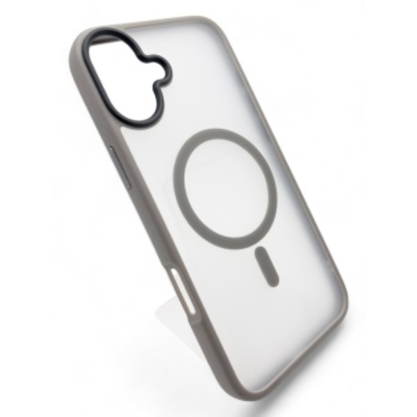 Фото - Чехол для смартфона BeCover Metal Buttons Case (MagSafe) for Apple iPhone 16 Plus Gray (712095)