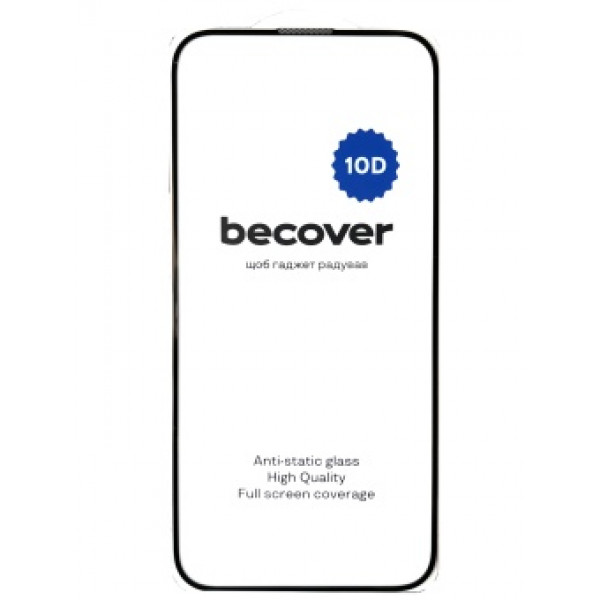 Фото - Захисне скло для смартфону BeCover for Apple iPhone 16 10D Black (712321)