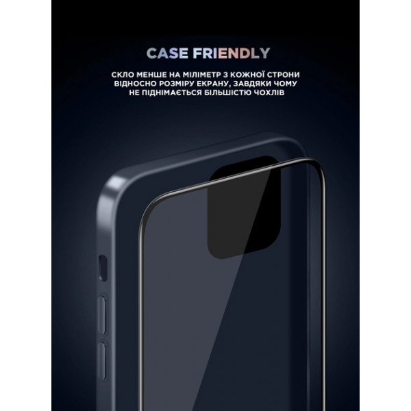 Фото - Захисне скло для смартфону Armorstandart Supreme Black Icon 2.5D for Apple iPhone 14 Pro (ARM69295)