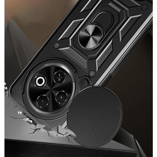 Фото - Чохол для смартфону BeCover Military for Tecno Spark 30 (KL6) Black (713541)