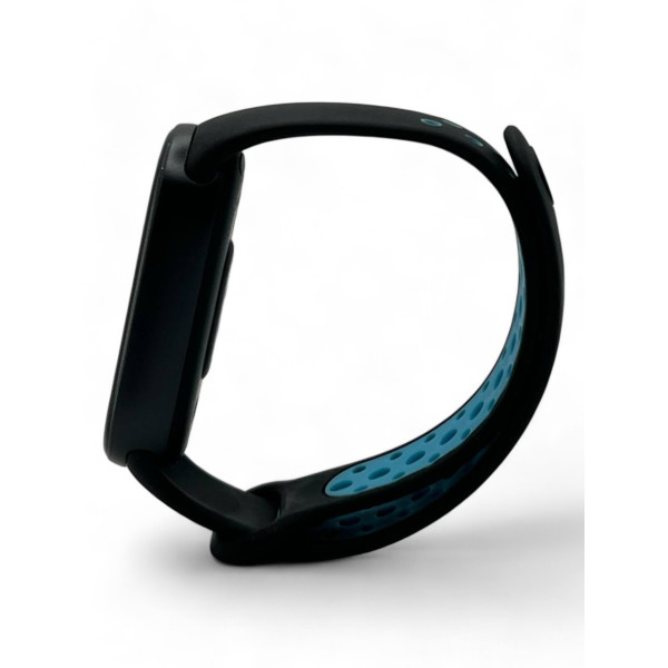 Фото - Ремінець для фітнес-браслета BeCover Vents Style for Xiaomi Mi Smart Band 10 Black-Blue (713627)