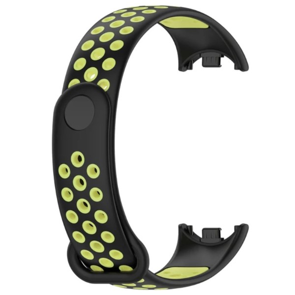 Фото - Ремінець для фітнес-браслета BeCover Vents Style for Xiaomi Mi Smart Band 10 Black-Green (713629)