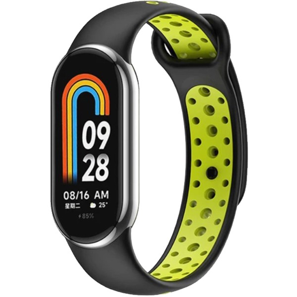 Фото - Ремінець для фітнес-браслета BeCover Vents Style for Xiaomi Mi Smart Band 10 Black-Green (713629) Фото - Ремінець для фітнес-браслета BeCover Vents Style for Xiaomi Mi Smart Band 10 Black-Green (713629)