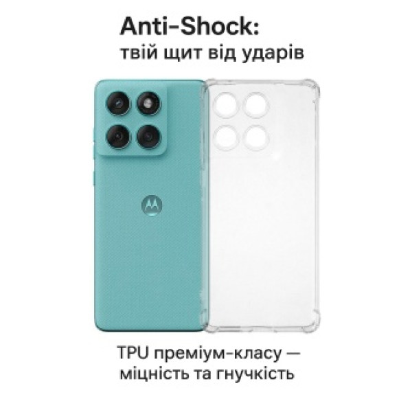 Фото - Чохол для смартфону BeCover Anti-Shock for Motorola Edge 60 Fusion Clear (713805)