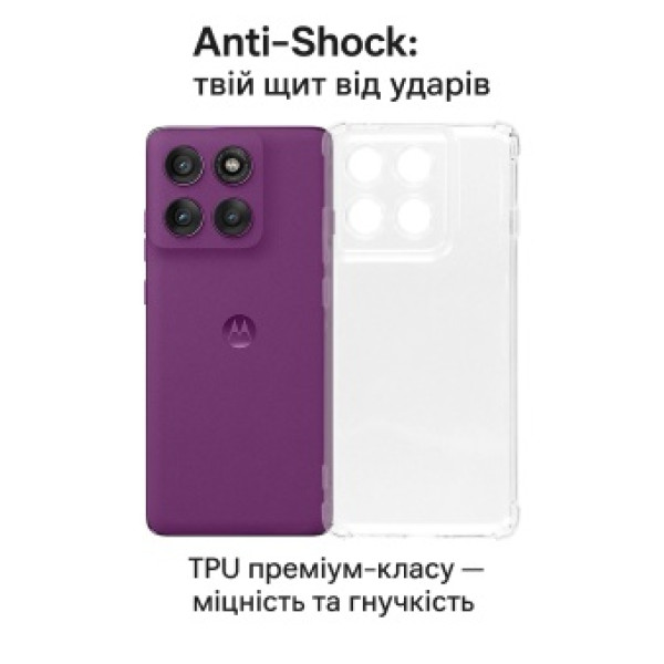 Фото - Чохол для смартфону BeCover Anti-Shock for Motorola Edge 60 Pro Clear (713806)