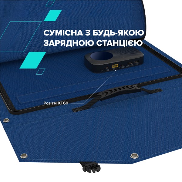 Фото - Портативная солнечная панель Canyon SP-200W Blue (CND-SP200W2P)
