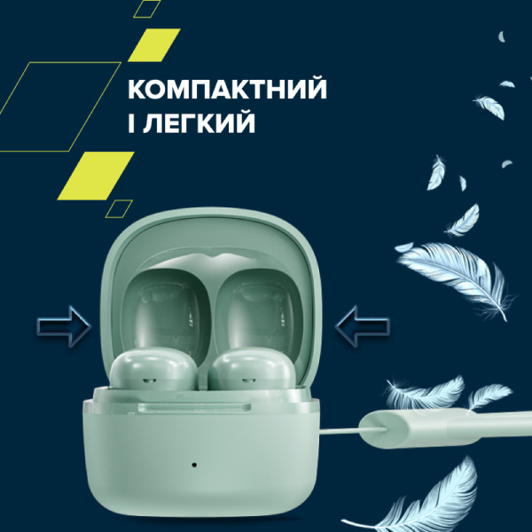 Фото - Навушники вкладиші бездротові TWS Canyon OnGo 4 mini TWS Green (CNS-TWS4GR)