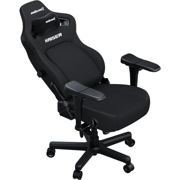 Фото - Крісло для геймерів Anda Seat Kaiser 4 Size XL Black Linen Fabric (AD12YDDC-XLL-20-B-CF)