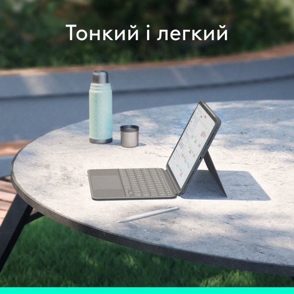 Фото - Чохол-клавіатура для планшета Logitech Combo Touch for iPad Air 13'' (M2) Oxford Grey (920-012618)