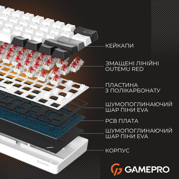 Фото - Клавиатура проводная игровая GamePro Genesis Infinity (MK130BW)