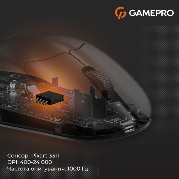 Фото - Миша бездротова ігрова GamePro Genesis Avenger Wireless Black (GM096B) 