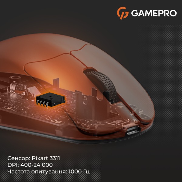 Фото - Мышь беспроводная игровая GamePro Genesis Avenger Wireless Orange (GM096O)