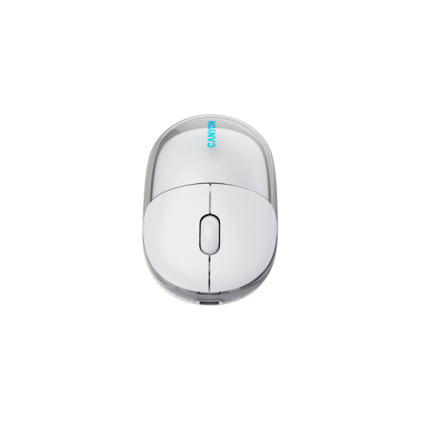 Фото - Миша бездротова Canyon OnClick 24 Dual-mode Silent Transparent/White (CNS-CMSW24W)