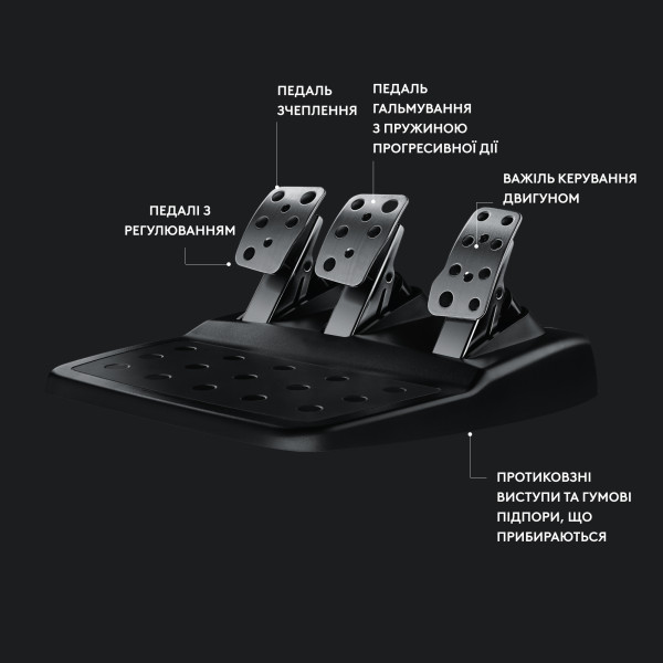 Фото - Кермо Logitech G29 Racing Wheel and Pedals for PS4/PS5 and PC + G435 Black (991-000539)